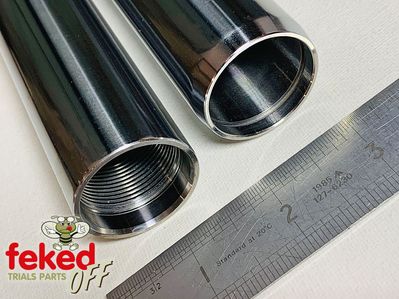 Fantic 35mm Fork Tubes / Stanchions - Later 125, 200, 240 and 300cc Models With Double Pinch Bolts