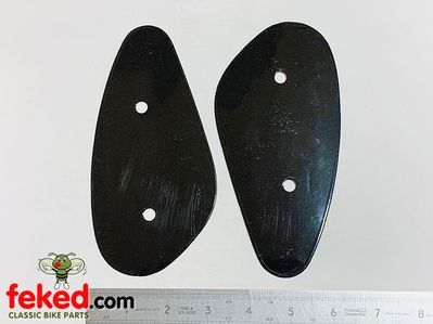 Mounting Plates for Knee Grips BSA A, B, C models pre1957 - OEM: 29-7868, 29-7869