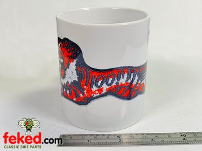 Triumph T100 Mug - White With Leaping Tiger Logo