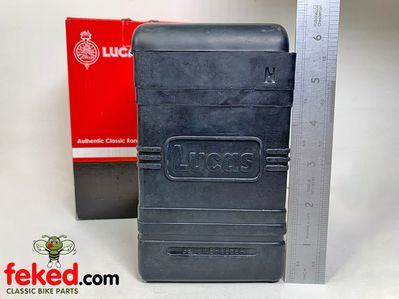 Genuine Lucas Rubber B49-6 Type Battery Box�(Small Type) Supplied With Black Top - OEM: PUZ5D