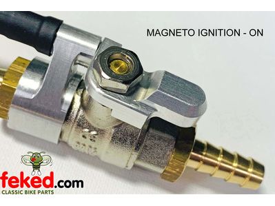 Anti Wet Sump Oil Pipe Tap With Switch - Magneto Type