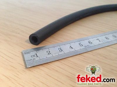 Fuel Pipe, 6mm Bore, 10mm Diameter - Black