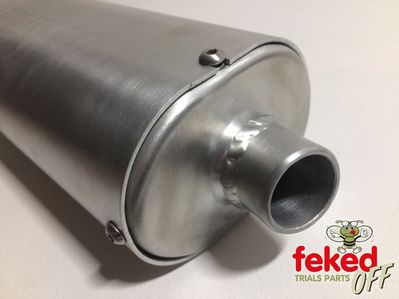 Fantic 240 WES Alloy Exhaust Silencer - 125cc Twinshock