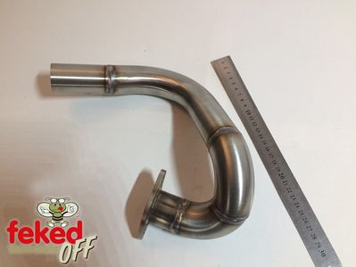 Yamaha TY250 Front Exhaust Pipe - Stainless Steel - Twinshock Models