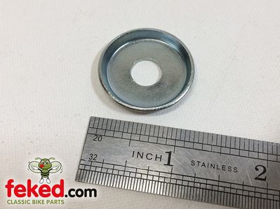 82-3814, F3814 - Triumph Fuel Tank Mounting Cupped Washer - Pre Unit and Unit Models Circa 1963-82