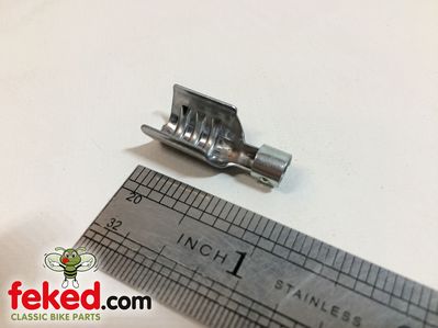Bosch Type Distributor Terminal - Straight Stainless Steel - Crimp On Push Fit Type