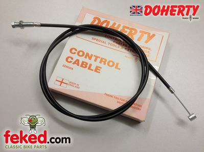 60-0306X, D306X - Triumph Clutch Cable - Pre-Unit 500/650cc Models from 1953-54 with UK Bars