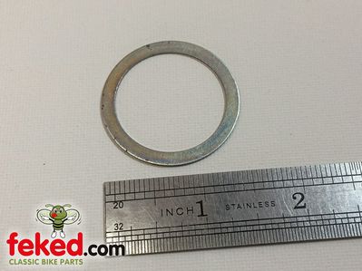 60-4166, D4166 - Triumph/BSA Fork Stanchion Top Nut Washer - OIF Singles and Twins + 750cc Triples - 1971 Onwards