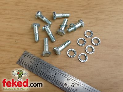 21-2010, 70-1612 - Triumph Rear Sprocket Mounting Bolts & Washers