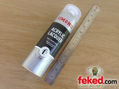 High Performance Acrylic Lacquer - Clear - 500ml Spray