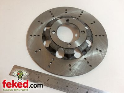 37-7175, 37-4136, 37-4275 - Triumph Drilled Brake Disc - 4 Hole - 750cc Disc Brake Models From 1973 Onwards