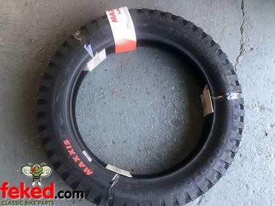 Maxxis Rear 18" Motorcycle Tyre 400-18 Trials - Block Tread
