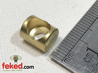 Brass Barrel Cable Nipple - Length 9mm x 8mm (5/16") Diameter