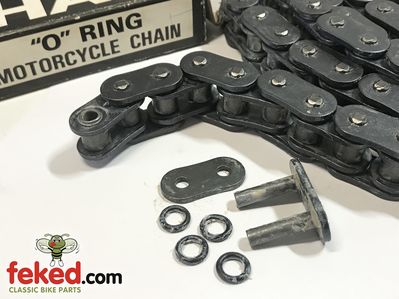 Renold O-Ring Drive Chain - 530 / 122050 - 5/8" Pitch x 3/8" Width - NOS