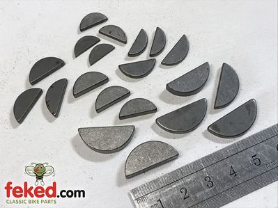 Assorted Imperial Woodruff Keys - 1/2", 5/8" 3/4" and 7/8" - 23 Pieces