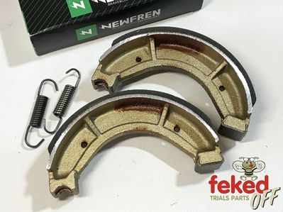 Front/Rear Brake Shoes - Ossa MAR MK1 and MK2 - 122mm x 30mm - Smooth