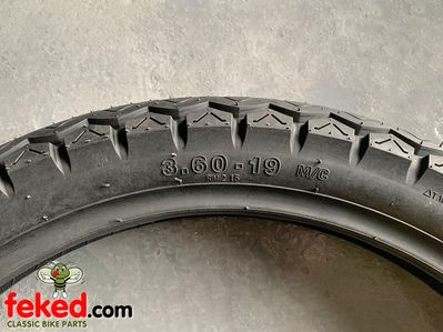 Servis Budget 19" Motorcycle Tyre 360-19 57P, 3.60 x 19
