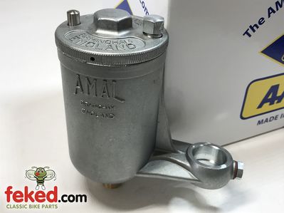 Amal 1AT Pre-Monobloc LH Float Chamber Assembly - 7 Degree Offset with Bottom Feed