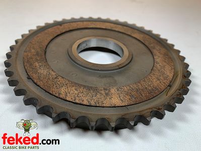65-3919 - BSA Clutch Chainwheel - 43T, 6 Spring 2 Plate Type - C10/C11 from 1946-53