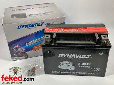 DTX9-BS 12v 8AH Maintenance Free Motorcycle Battery