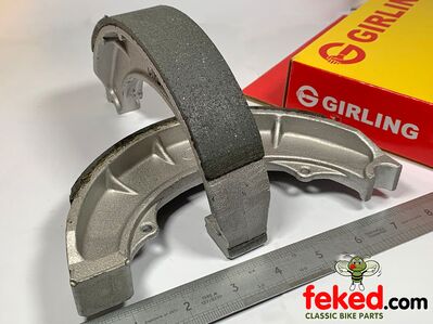 BSA 8" Brake Shoes - A, B and M Group Models with Half Width Front Hub - 
OEM 67-5558, 67-5601