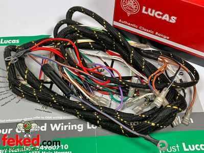 54960710, 54959629 - Genuine Lucas Main Wiring Harness - BSA A50, A65 (1970-72)