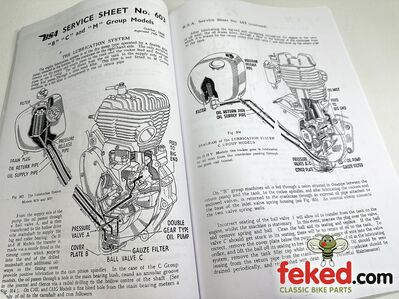 00-8009 - BSA C11G and C12 Owners Maintenance Manual and Service Sheet - 1954-58 Models