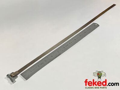 18" Fork Gaiter Clip - Steel Band -OEM: 42-5323, D340, 60-0340