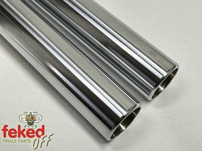 35mm Marzocchi Fork Tubes / Stanchions For Classic Enduro Models - Length: 651mm / 25+5/8"