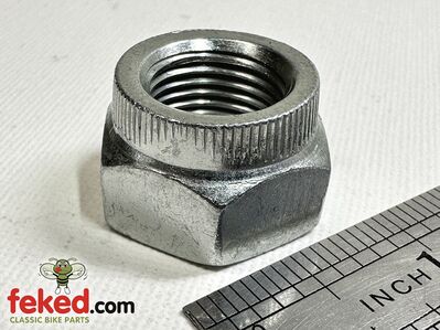 14-1307 - Triumph/BSA Rear Wheel Spindle Nut / Swinging Arm Pivot - OIF Models From 1971 Onwards