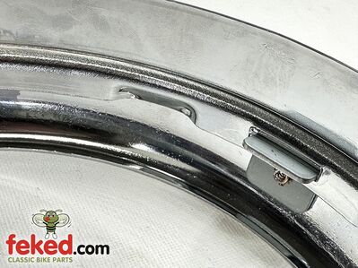 553267, 553248 - Triumph 7" Headlamp Front Rim and Inner Fixing Ring - Pre Unit and Unit Nacelle Models Circa 1952-66