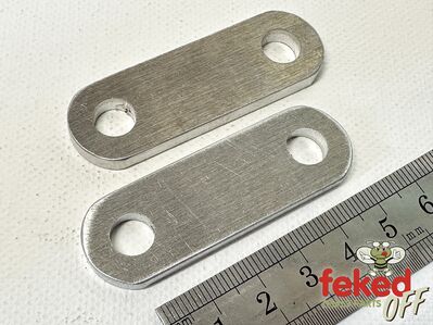 Handlebar Clamp Spacers Suitable for Flat Slab Top Yokes - Universal Fit - 4mm