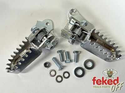 Yamaha TY175 Footrest Lowering Kit - Improves Position and Kickstart Clearance - with footrests