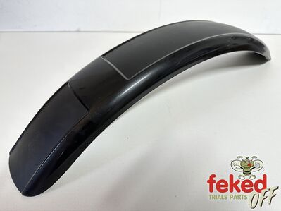 Front Mudguard - Universal Fit on Classic and Modern Trials Bikes - 21" Wheel - Black Plastic