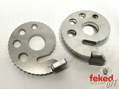 525-25388-00-00, 525-25389-00-00 - YYamaha TY125, TY175, TY200 Snail Cam Chain Adjusters / Chain Pullers