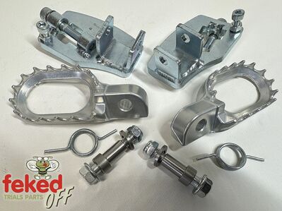 Honda RTL250 Footrest Lowering Kit - Direct Fit to Original Mounting Point - With Footrests