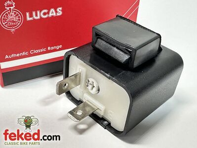 35048, 19-1071, 99-1201, 19-1055 - Genuine Lucas LED Compatible 12v Two Pin Indicator Flasher Unit - Adjustable Frequency