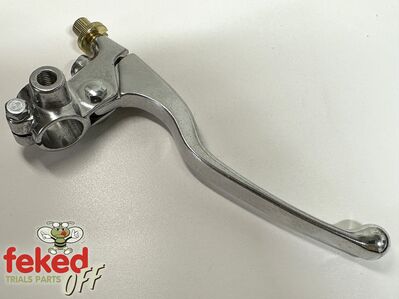 Alloy Brake Lever Assembly with Brake Light Switch Hole and Mirror Boss - 7/8" Bars