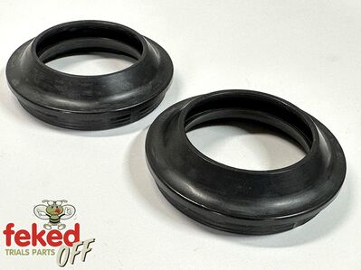 51425-KT2-003, 91254-434-003 - Pair of Fork Dust Seals - Honda TLR250 and Early TLR200 Models Circa 1983-84