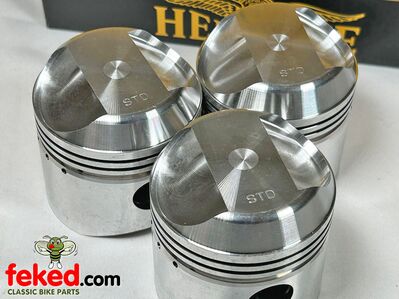 Hepolite Pistons for Triumph Trident T150/T160 750cc - OEM: 70-9741, 70-9761, 70-9762, 70-9763, 70-9764