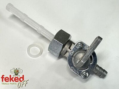 M16x1.5 Fuel Tap with Straight Spigot and Filter - Externally Threaded Tank Stub