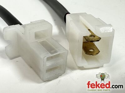 2 Pin Quick Release Plastic Male/Female Wiring Connector Block - 2 Wires