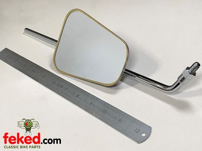 Chrome Mirror - 14" Arm with 8mm Thread