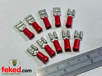 6.30mm Push-On Terminal For 1mm Cable (10pack)