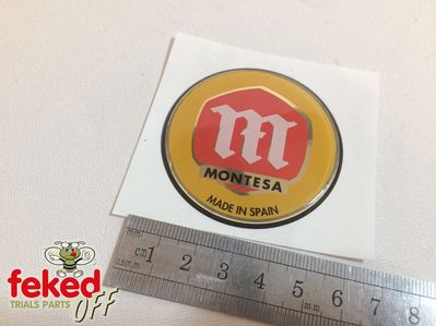 Montesa Tank Badge - Self Adhesive Thick Plastic - 55mm - 3420.06201