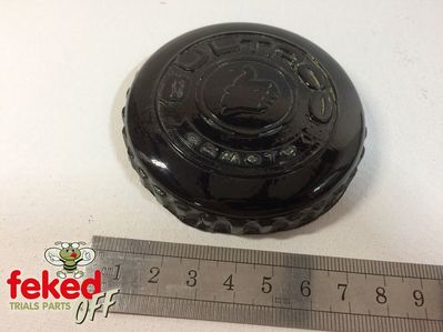 Bultaco Fuel Tank Cap Cover - To Fit Any Fuel Cap With 64mm (2+1/2") Outside Diameter