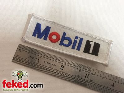 Mobil Sew On Badge - Embroidered Cloth Patch