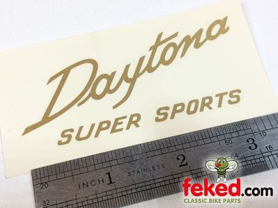 60-0677, D677 - Triumph Daytona Super Sport Decal - Gold Water Slide Type