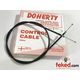 43" Doherty Universal Amal Monobloc Throttle Cable - Lightweight Twist Grip