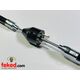 Front Brake Cable Triumph/BSA - B25, B50, A65, Rocket 3, T120, TR6, T25 - with Brake Switch - OEM: 60-3557, 60-3075